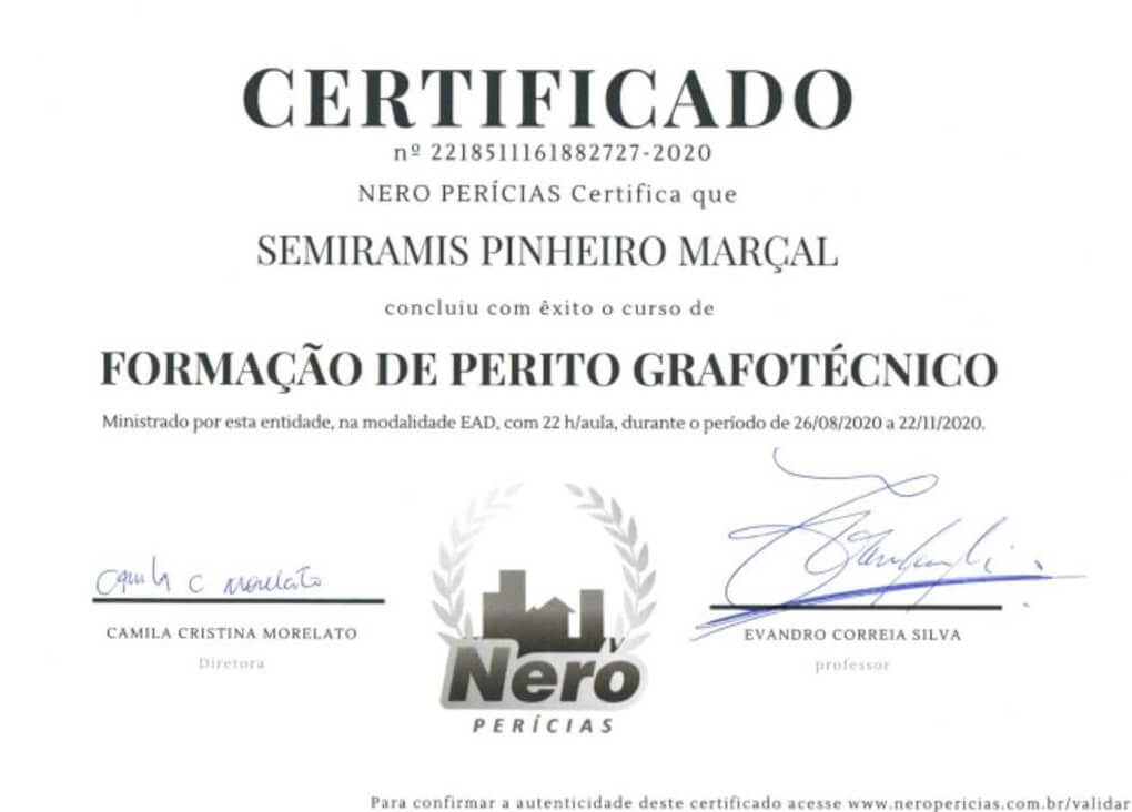 Formação de Perito Grafotécnico